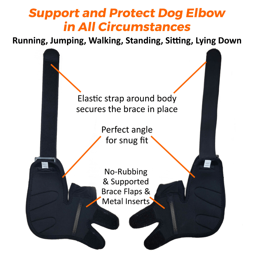 NeoAlly Elbow and Shoulder Brace with Spring Inserts for Pets