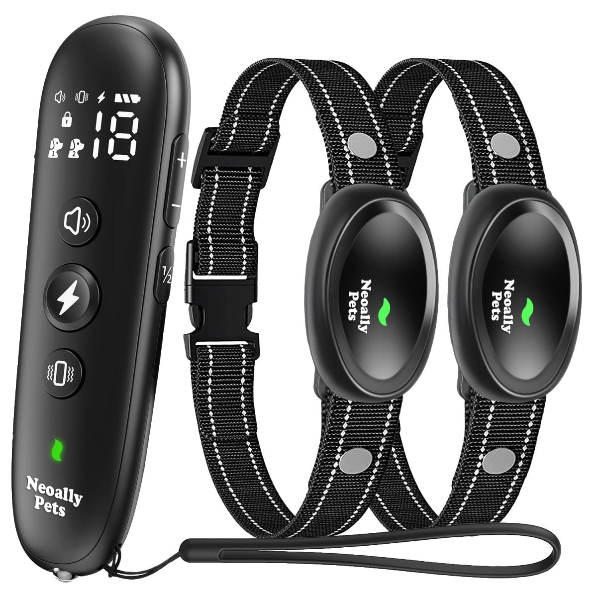 Dog Training Collar with Remote, Adjustable, Waterproof, 8–150 lbs