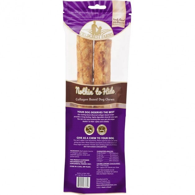 Collagen Dog Chews with Bacon Flavor, Digestible & Long-Lasting