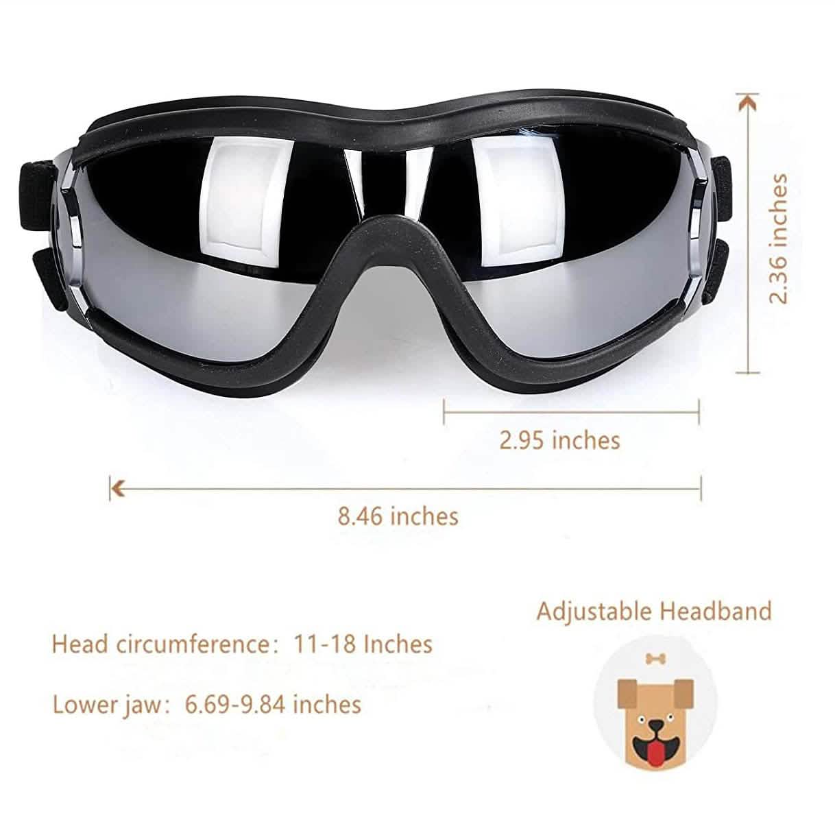 Adjustable Dog Sunglasses for Medium and Large Breeds