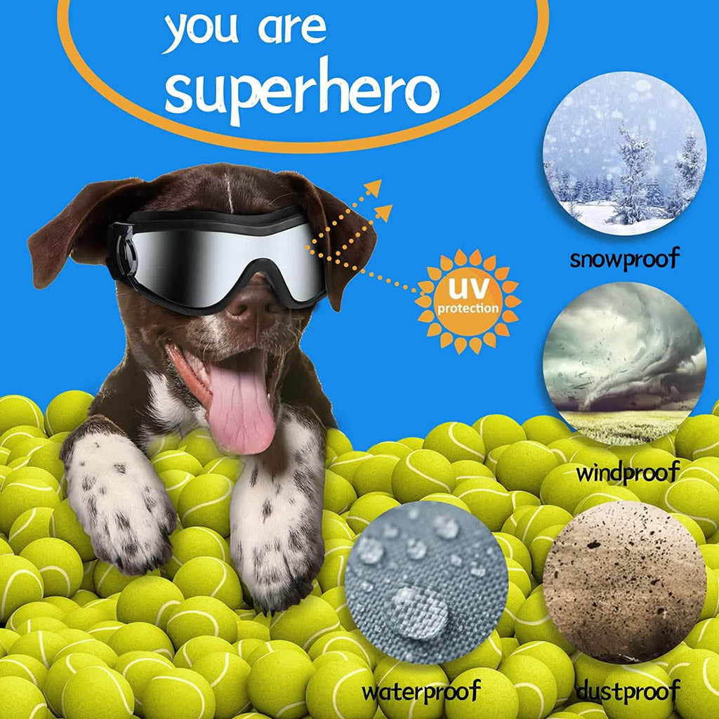 Adjustable Dog Sunglasses for Medium and Large Breeds