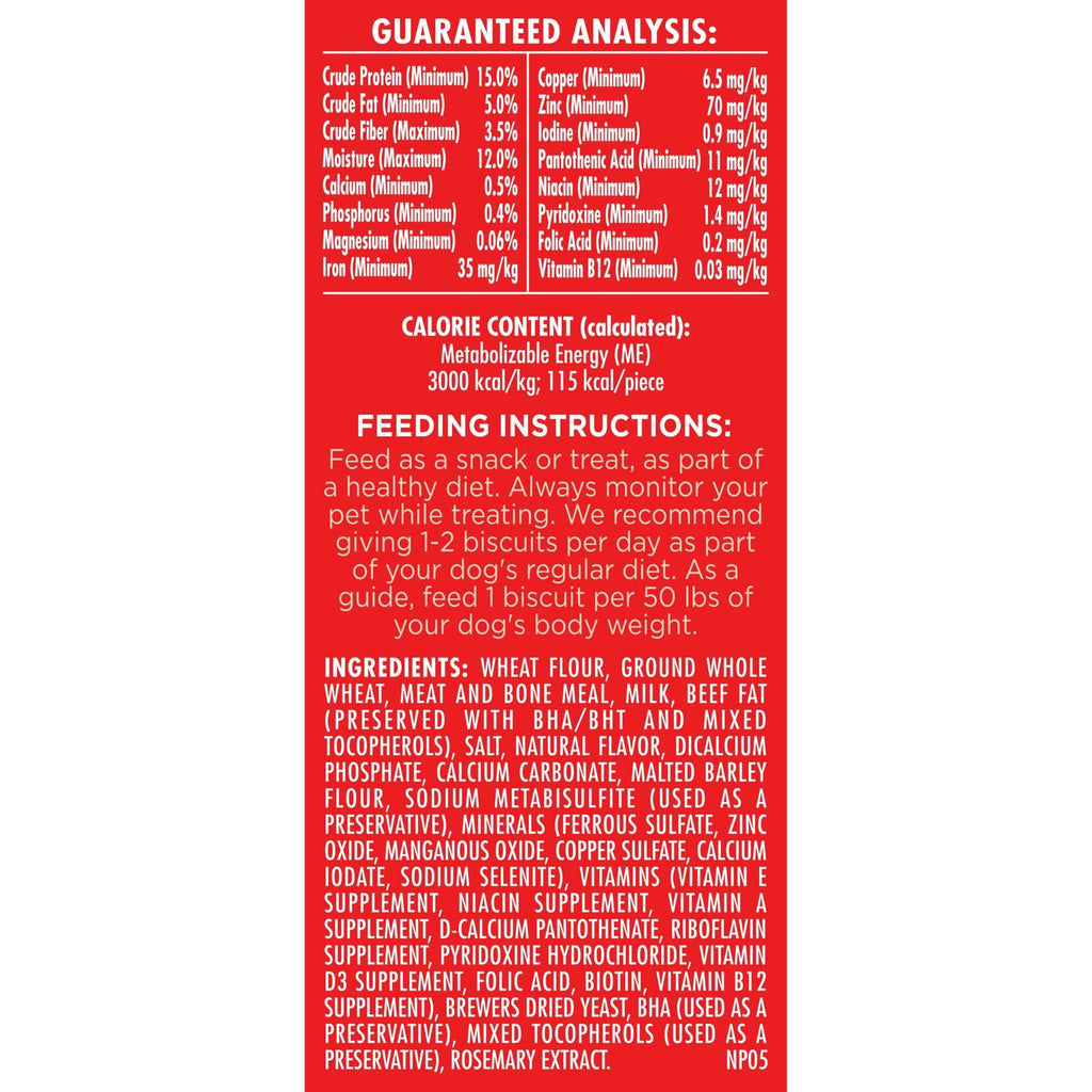 Crunchy Biscuits for Large Dogs Over 50 lbs, 24 oz Box