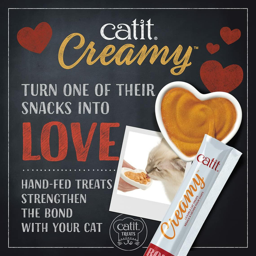 Catit Creamy Lickable Cat Treats Salmon Puree Tube