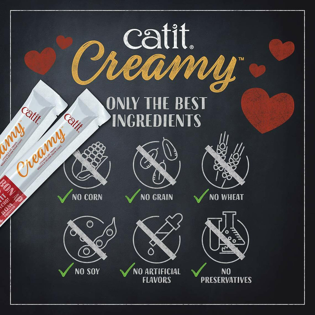 Catit Creamy Lickable Cat Treats Salmon Puree Tube