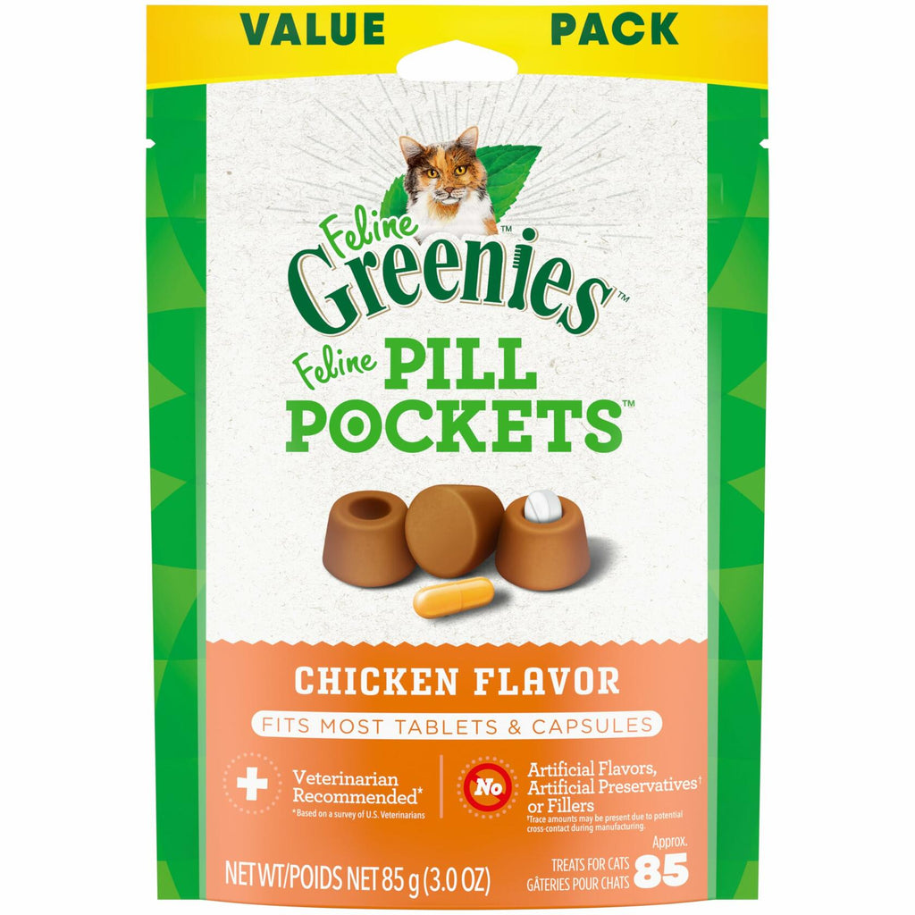 Chicken Flavor Pill Pouches for Adult Cats
