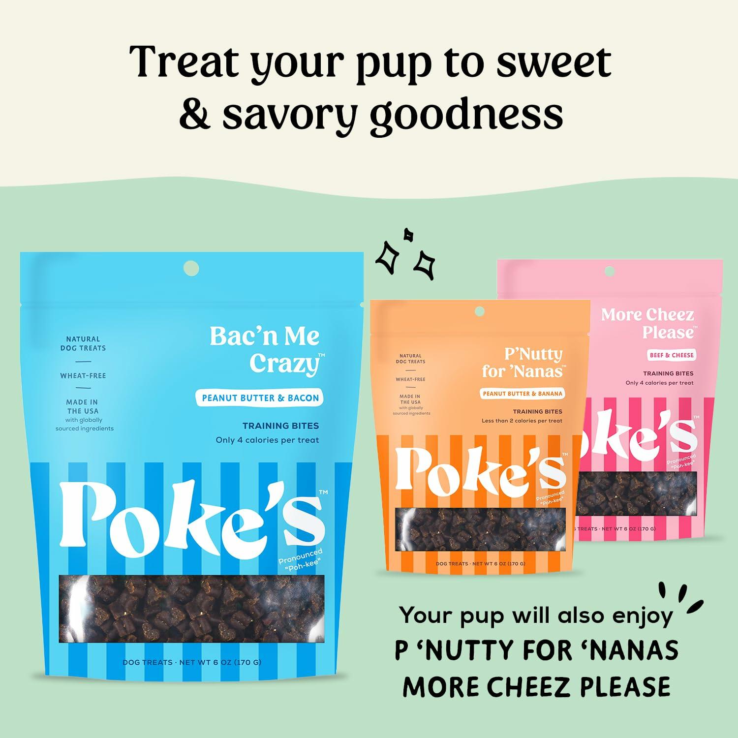 Soft Chewy Dog Training Treats with Bacon and Peanut Flour