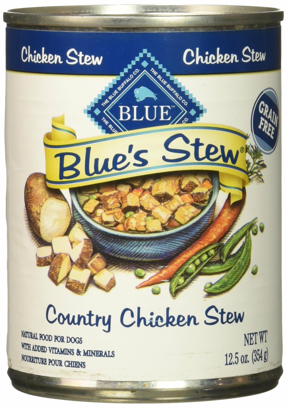 Blue's Stew Adult Canned Dog Food with Real Meat and Vegetables