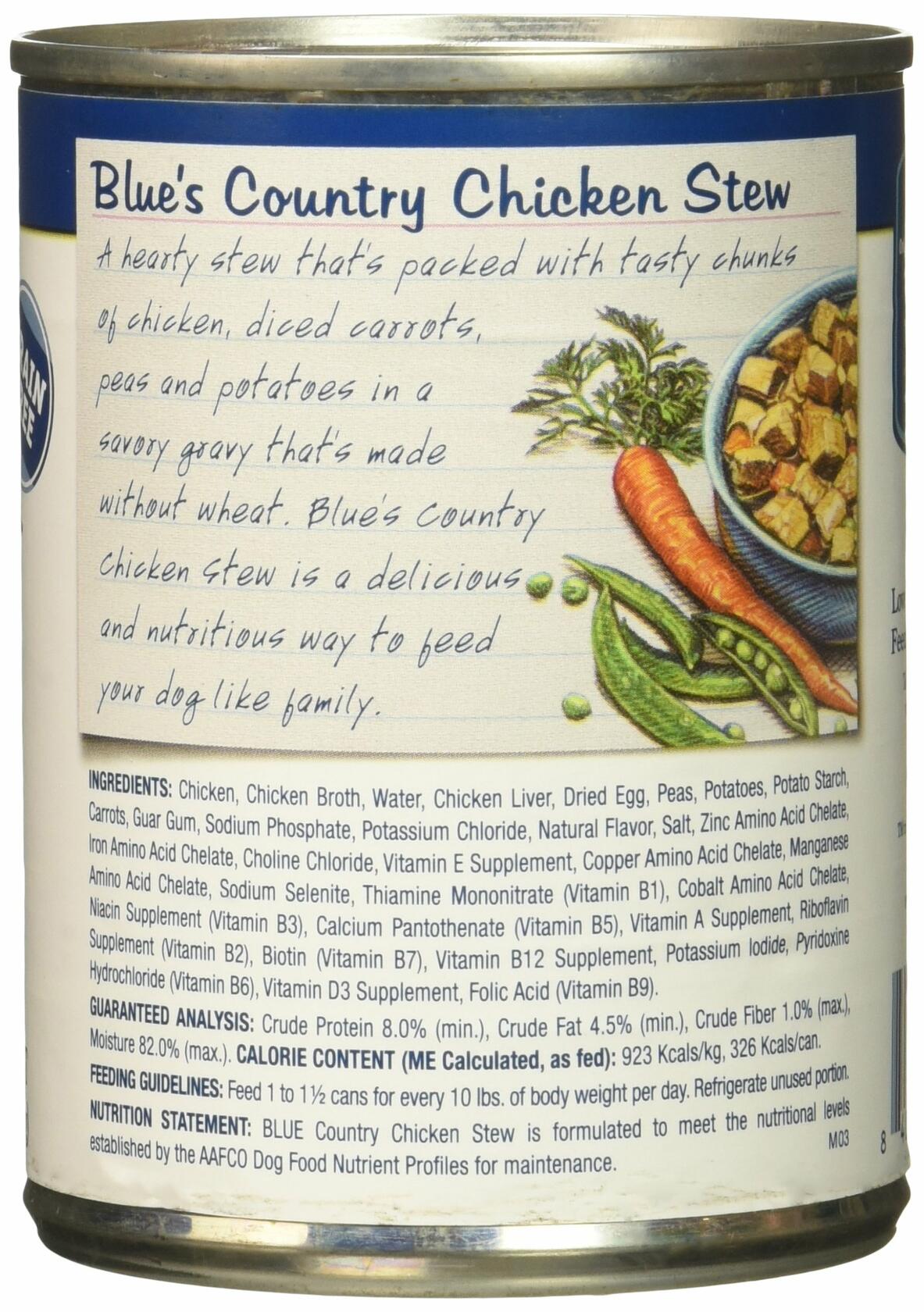 Blue's Stew Adult Canned Dog Food with Real Meat and Vegetables