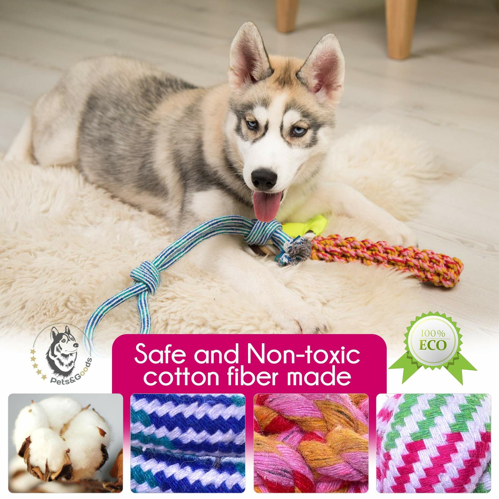 13-Pack Cotton Rope Toy Set for Puppies & Small Dogs
