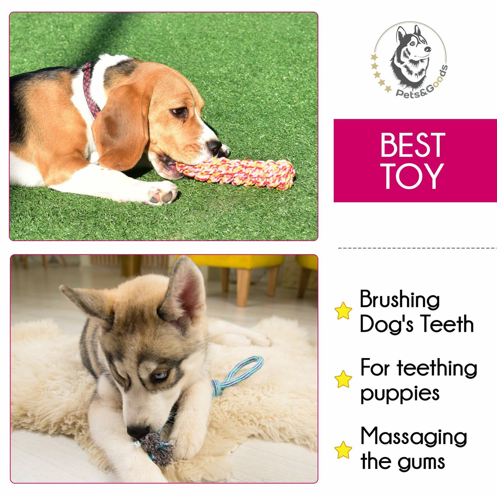 13-Pack Cotton Rope Toy Set for Puppies & Small Dogs