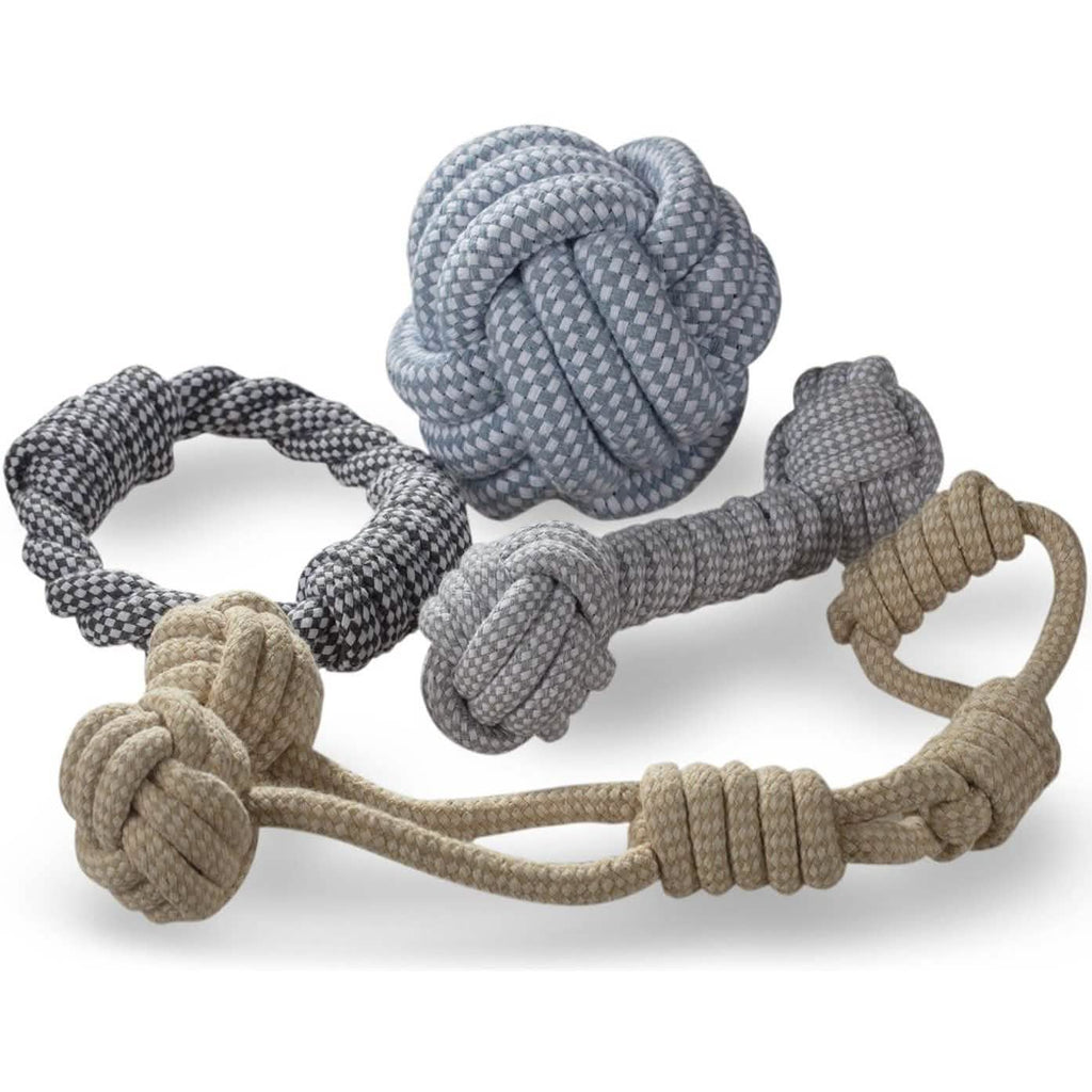 Ball-Shaped Rope Dog Toy, 18" Circumference