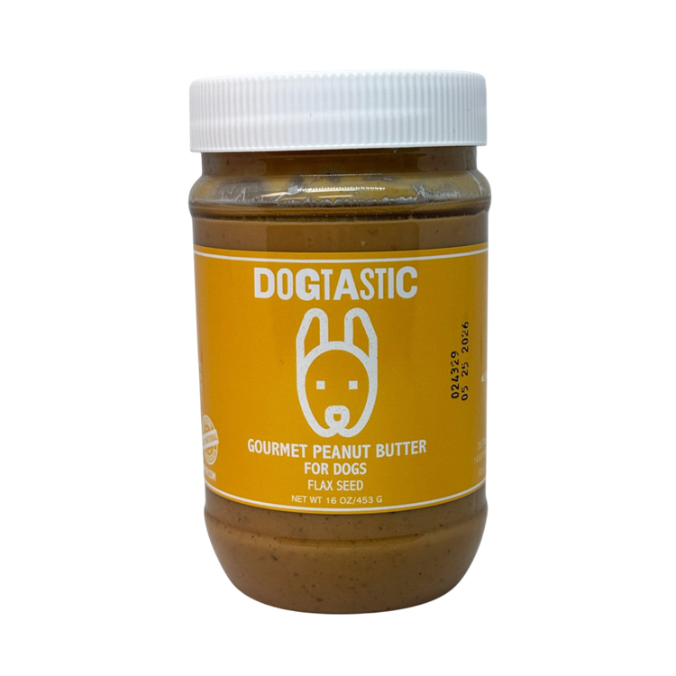 Dog Peanut Butter with Flax Seed, Xylitol-Free, 17.7 oz