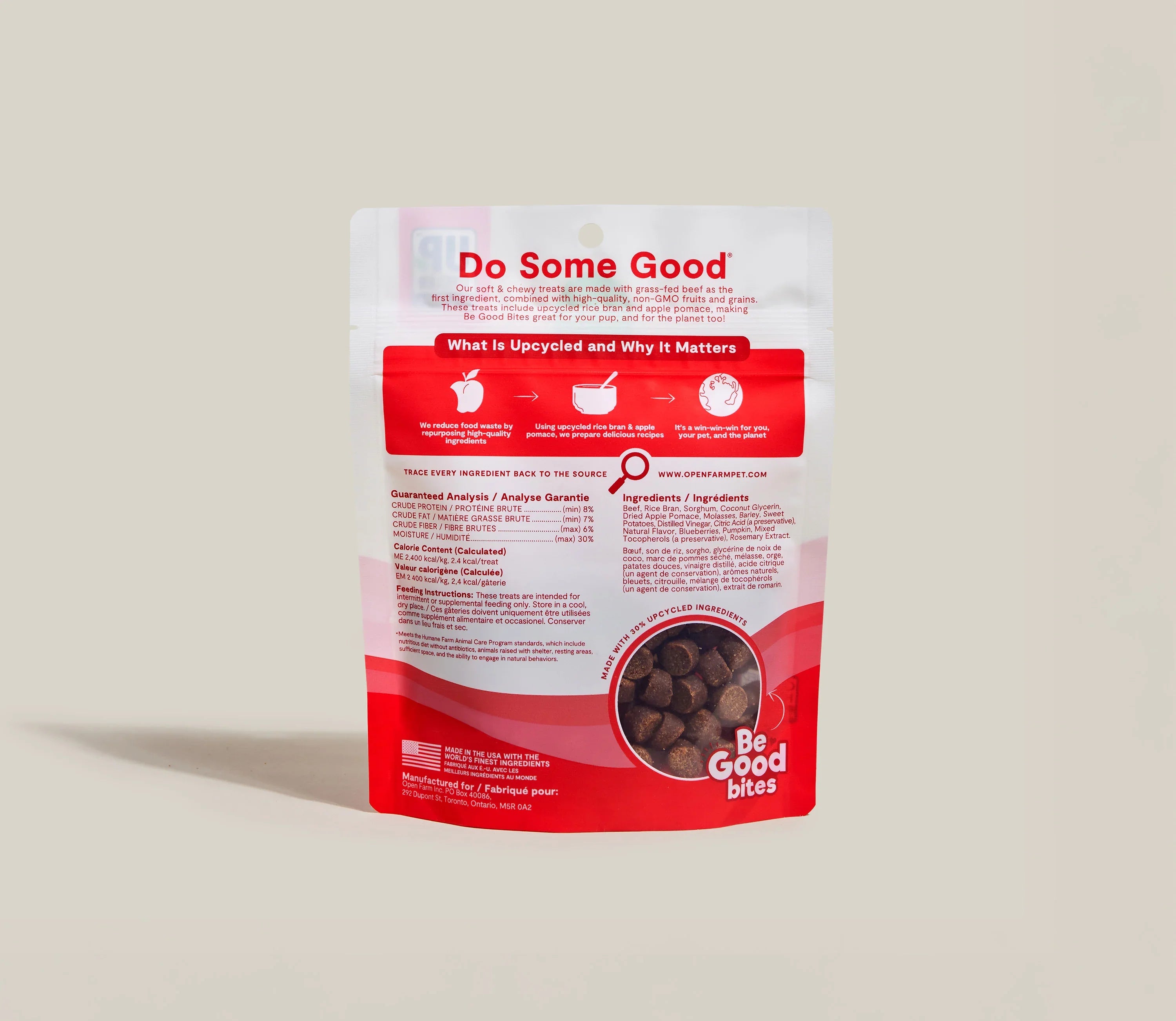 Grass-Fed Beef Soft & Chewy Dog Treats with Upcycled Ingredients