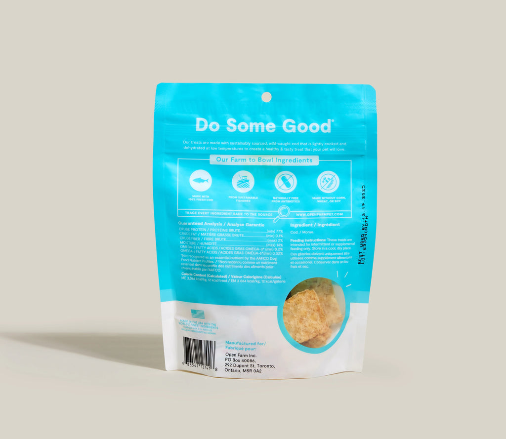 Wild-Caught Cod Pet Treats for Dogs and Cats