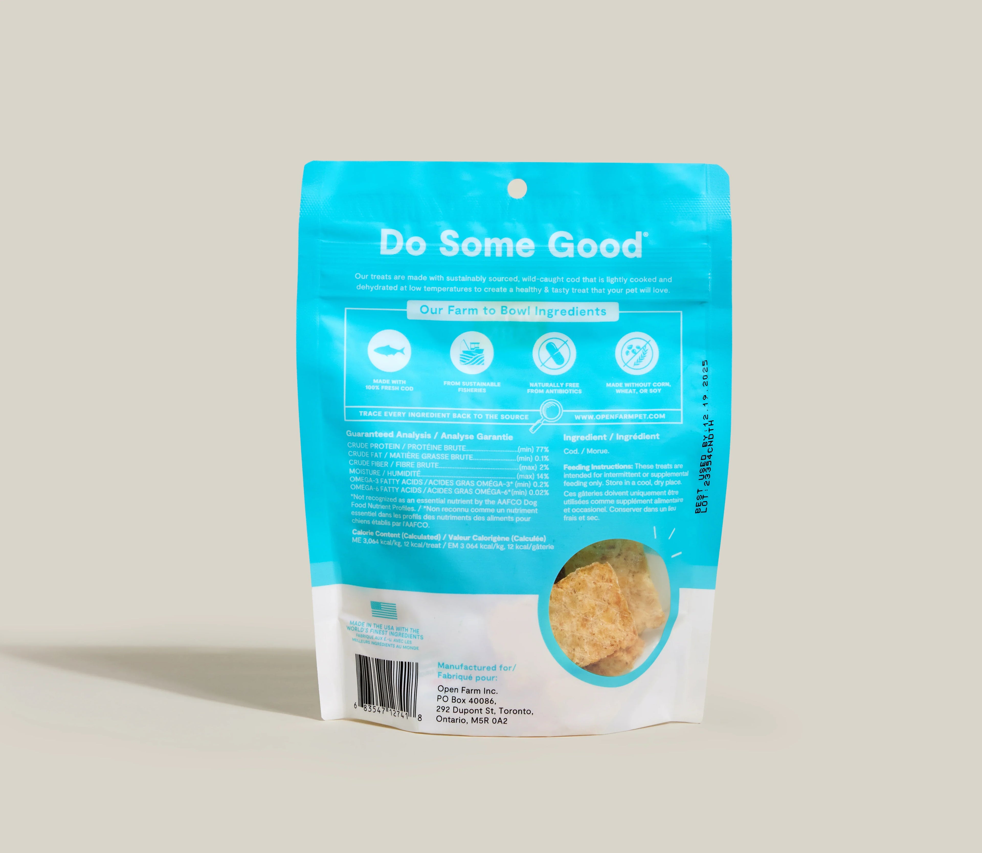 Wild-Caught Cod Pet Treats for Dogs and Cats