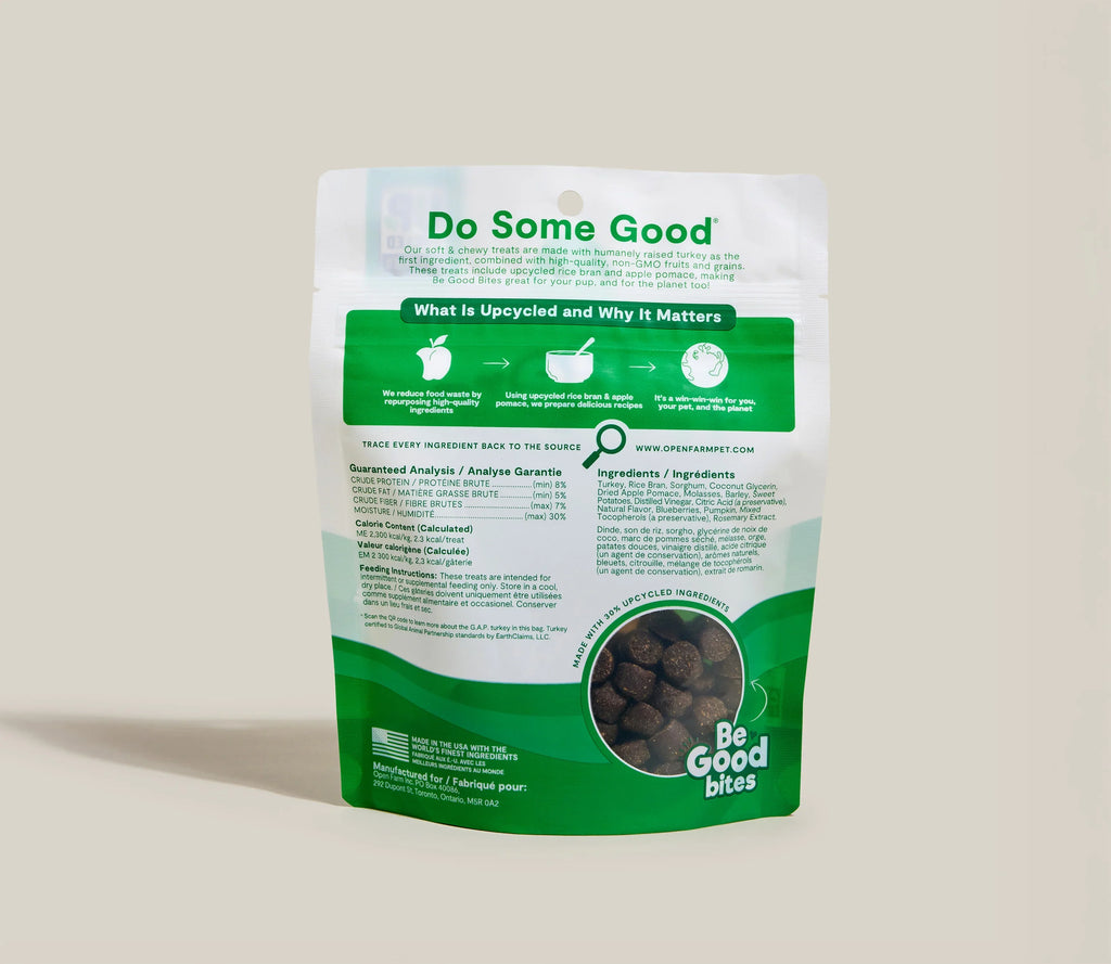 Turkey Recipe Soft & Chewy Dog Treats with Upcycled Ingredients