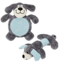 Plush Dog Toy Set with Dual Squeakers, 2-Pack, Machine Washable