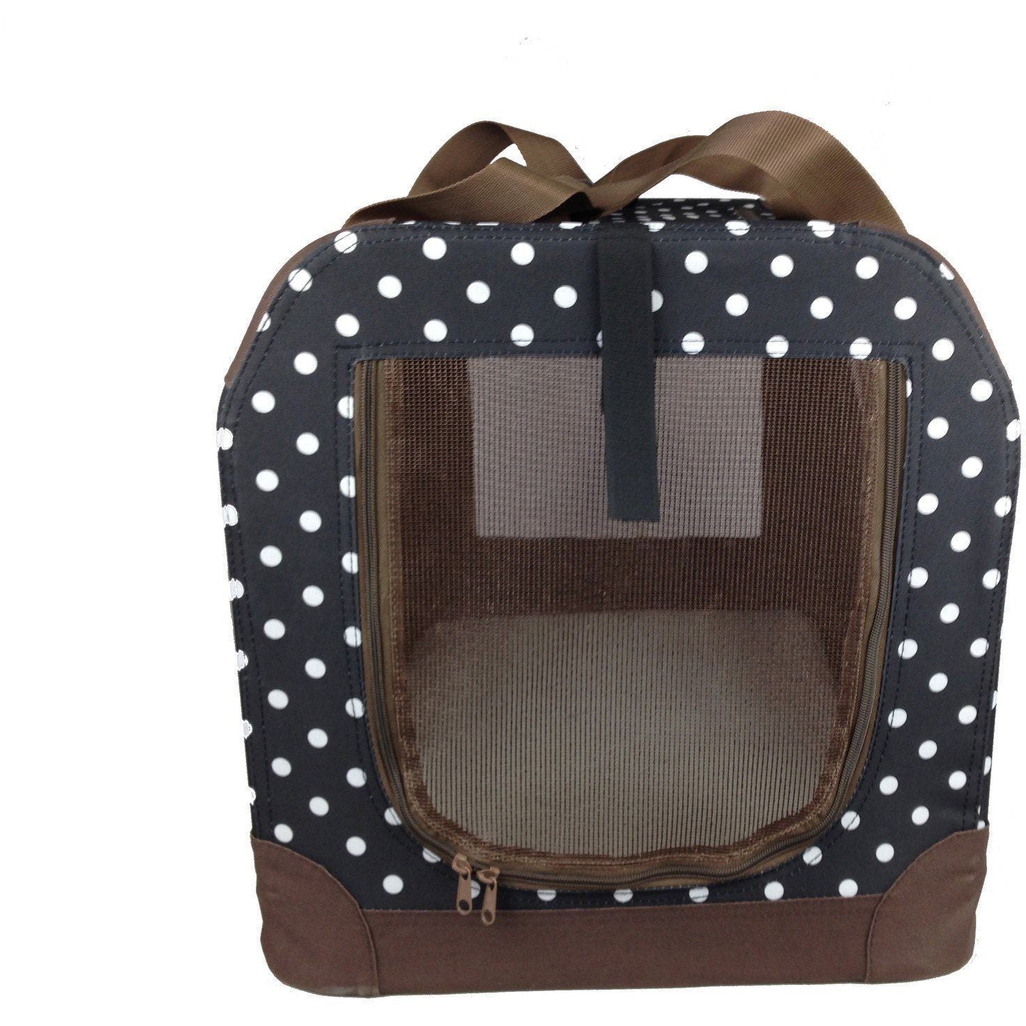 Folding Dog Crate Carrier with PVC Frame and Thermal Padding