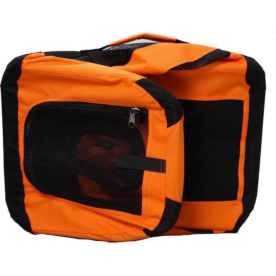 Folding Dog Crate Carrier with PVC Frame and Thermal Padding