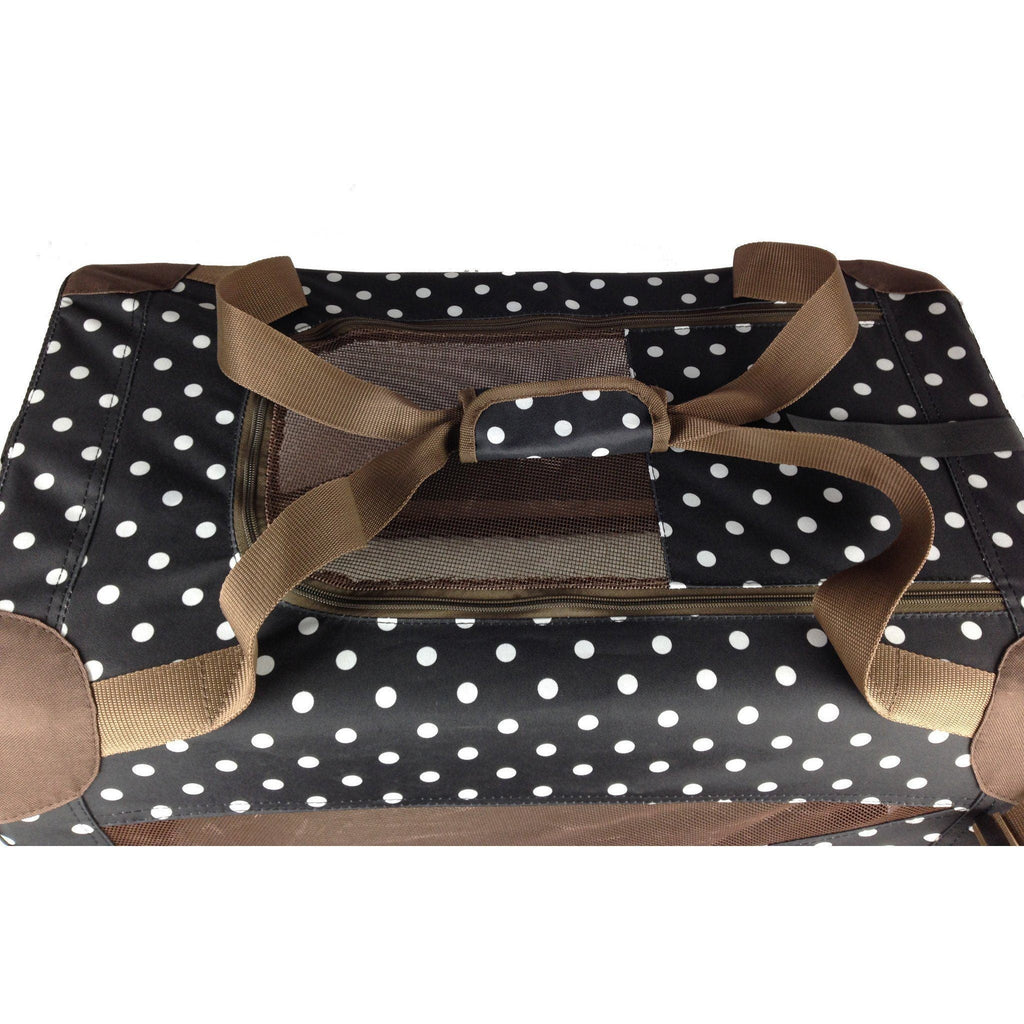 Folding Dog Crate Carrier with PVC Frame and Thermal Padding