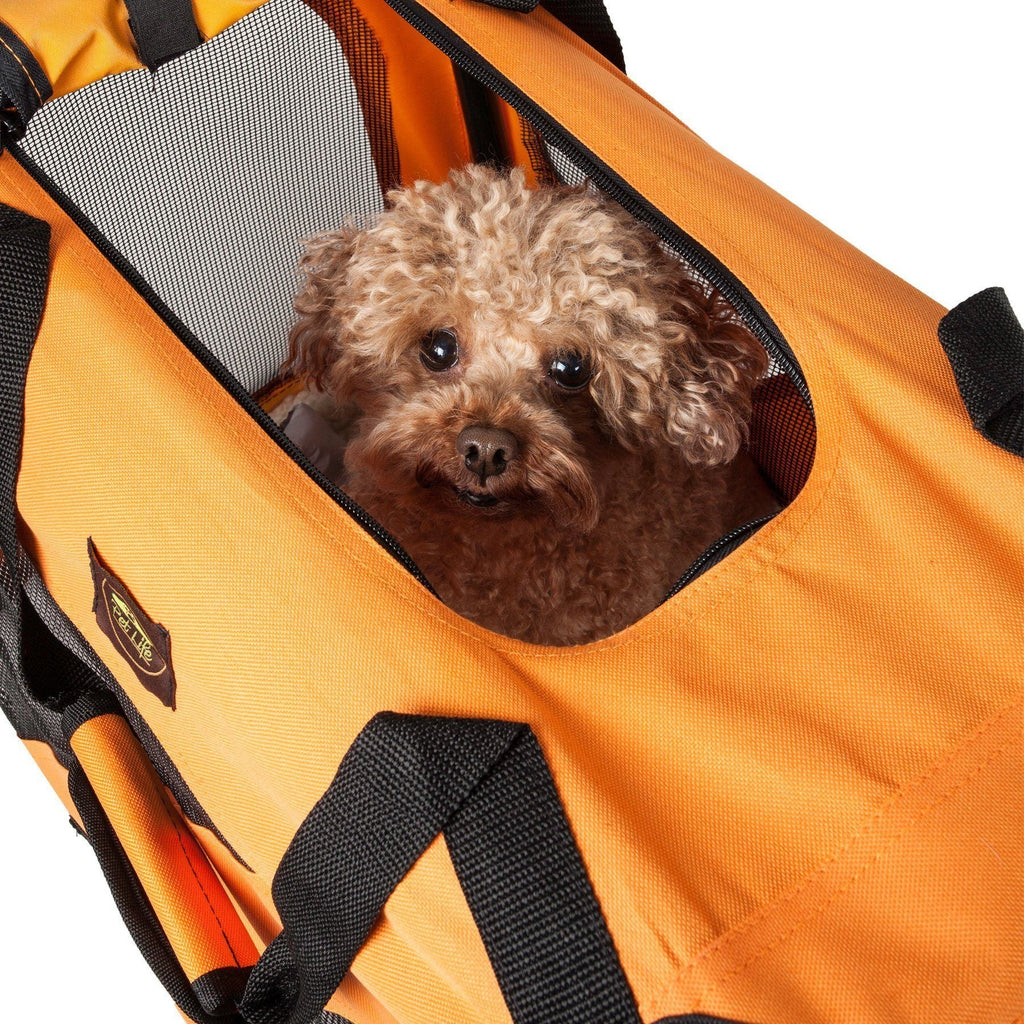 Folding Dog Crate Carrier with PVC Frame and Thermal Padding