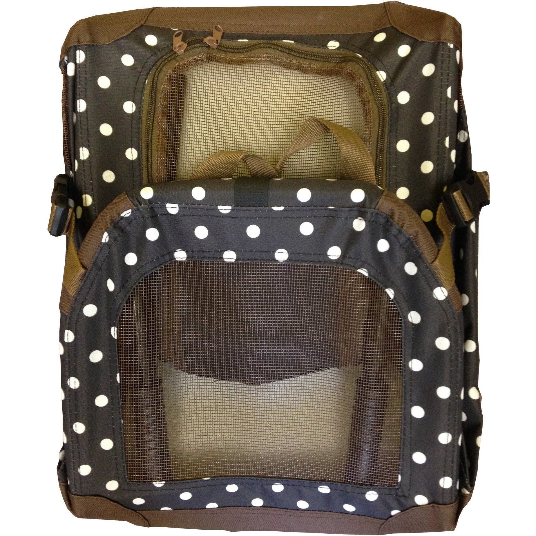 Folding Dog Crate Carrier with PVC Frame and Thermal Padding