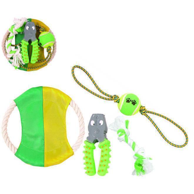 Holiday Dog Toy Gift Set – 4-Piece Festive Collection