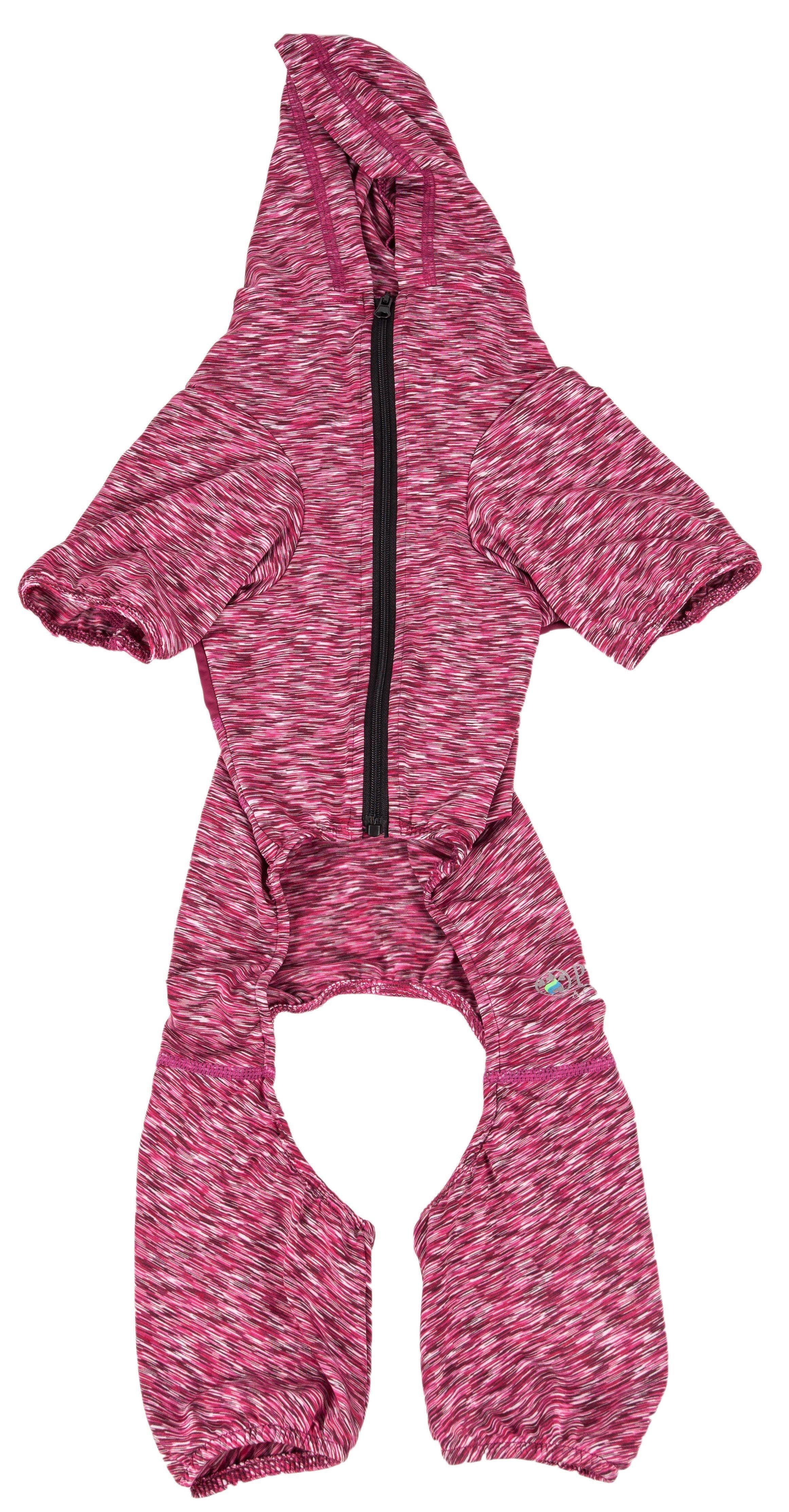 Pet Life ® Active 'Downward Dog' 4-Way-Stretch Fitness Yoga Dog Tracksuit Hoodie