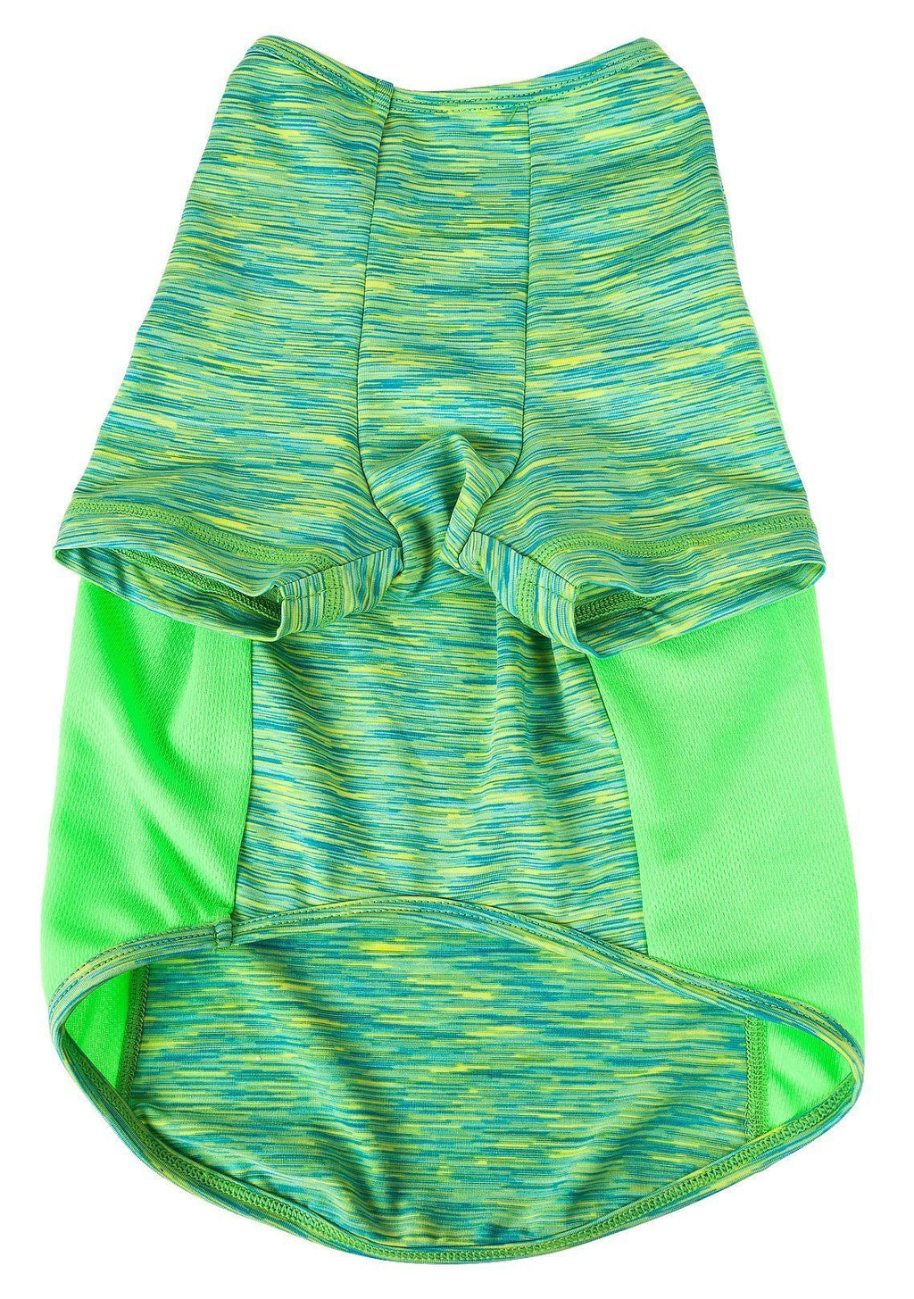 Pet Life ® Active 'Warf Speed' Heathered Ultra-Stretch Yoga Fitness Dog T-Shirt