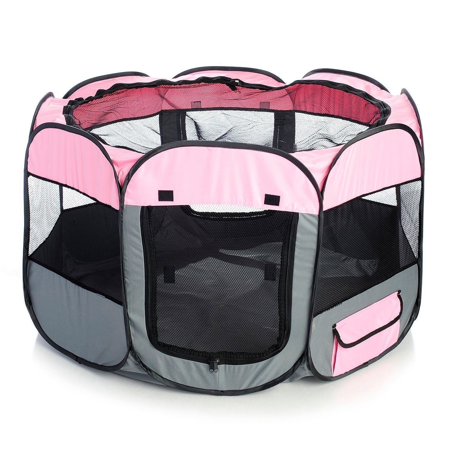 Lightweight Folding Travel Dog Playpen with Mesh Panels