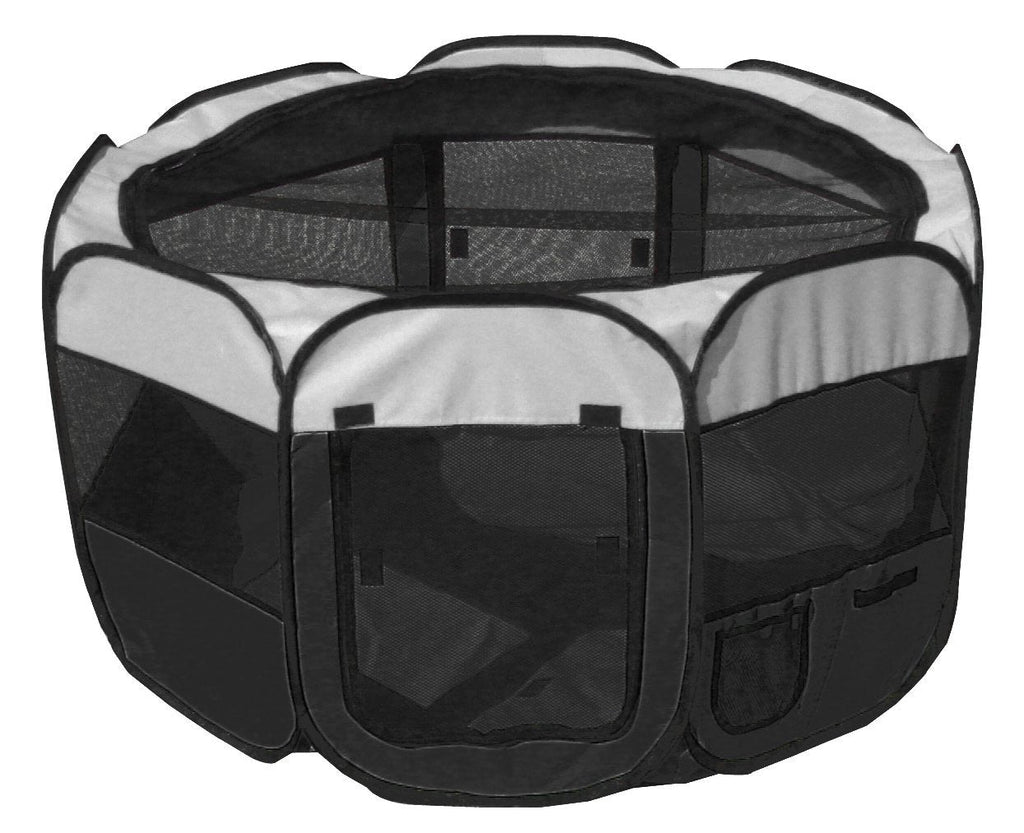 Lightweight Folding Travel Dog Playpen with Mesh Panels