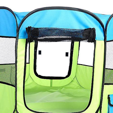 Lightweight Folding Travel Dog Playpen with Mesh Panels