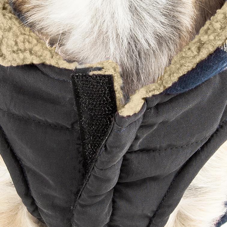 Pet Life ®  'Allegiance' Classical Insulated Plaid Fashion Dog Jacket