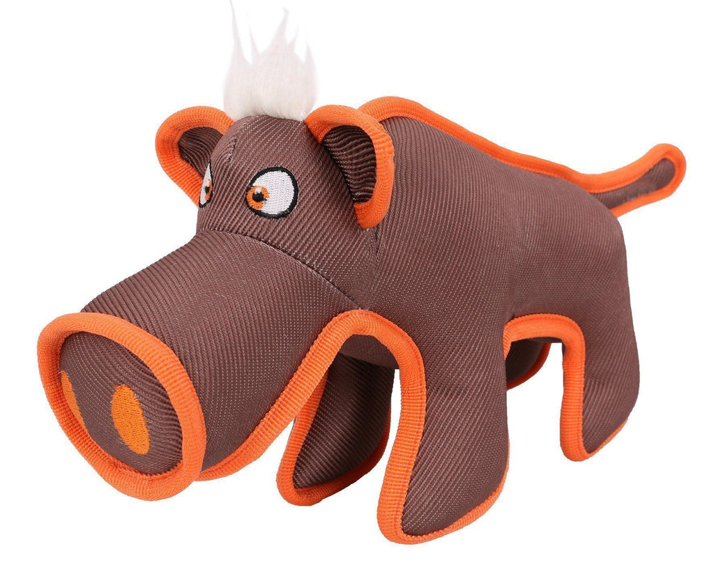 Plush Animal Squeaker Dog Toy, Durable Nylon, 13"