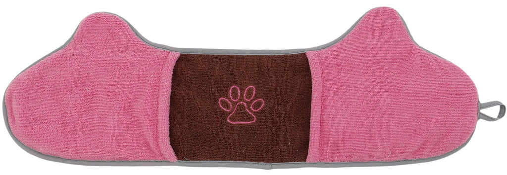 2-in-1 Microfiber Grooming Towel and Brush for Cats & Dogs