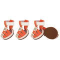 Waterproof PVC Dog Sandals with Non-Slip Soles, Set of 4