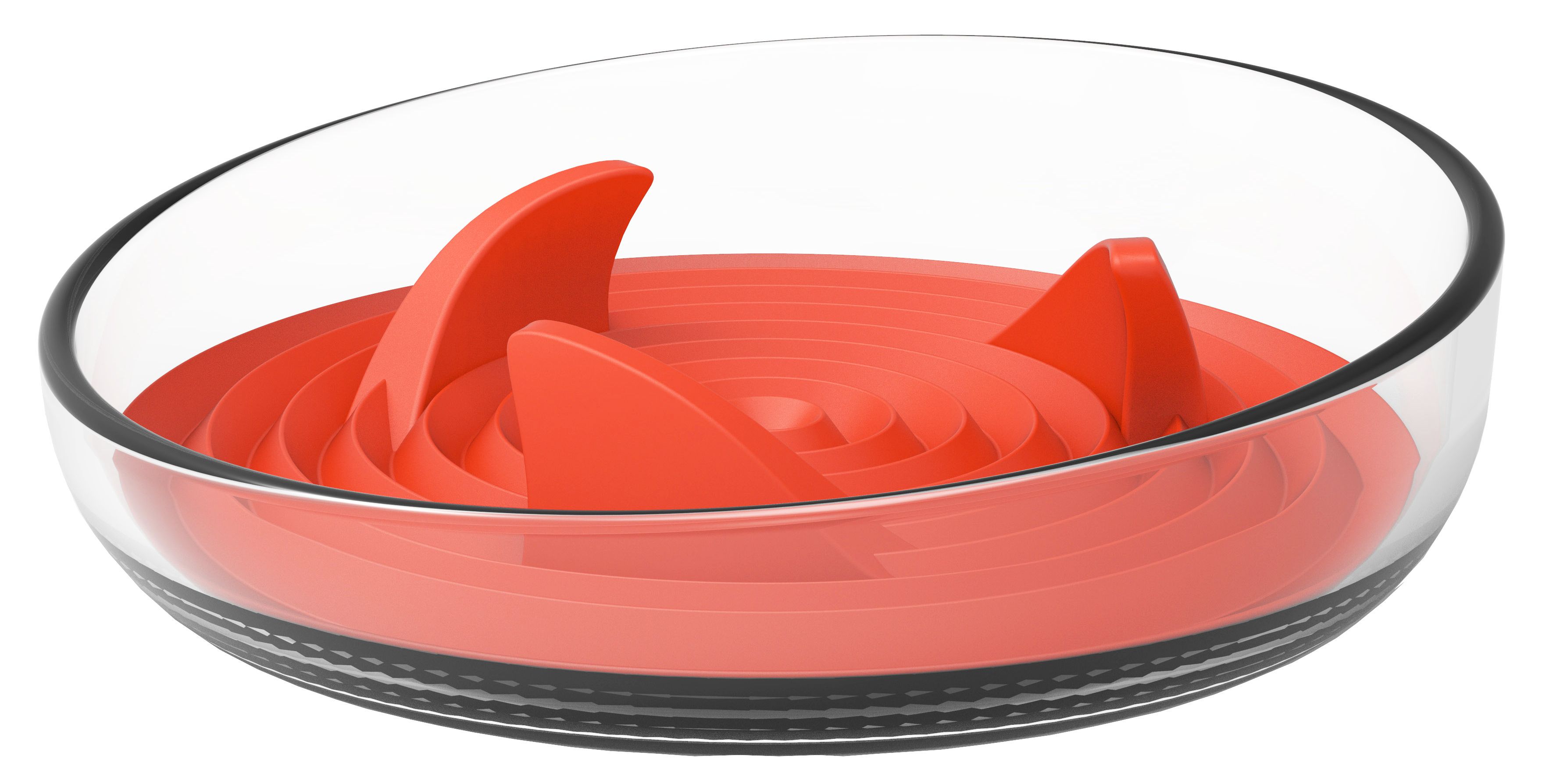 Modern Slow Feeder Bowl with Removable Silicone Insert