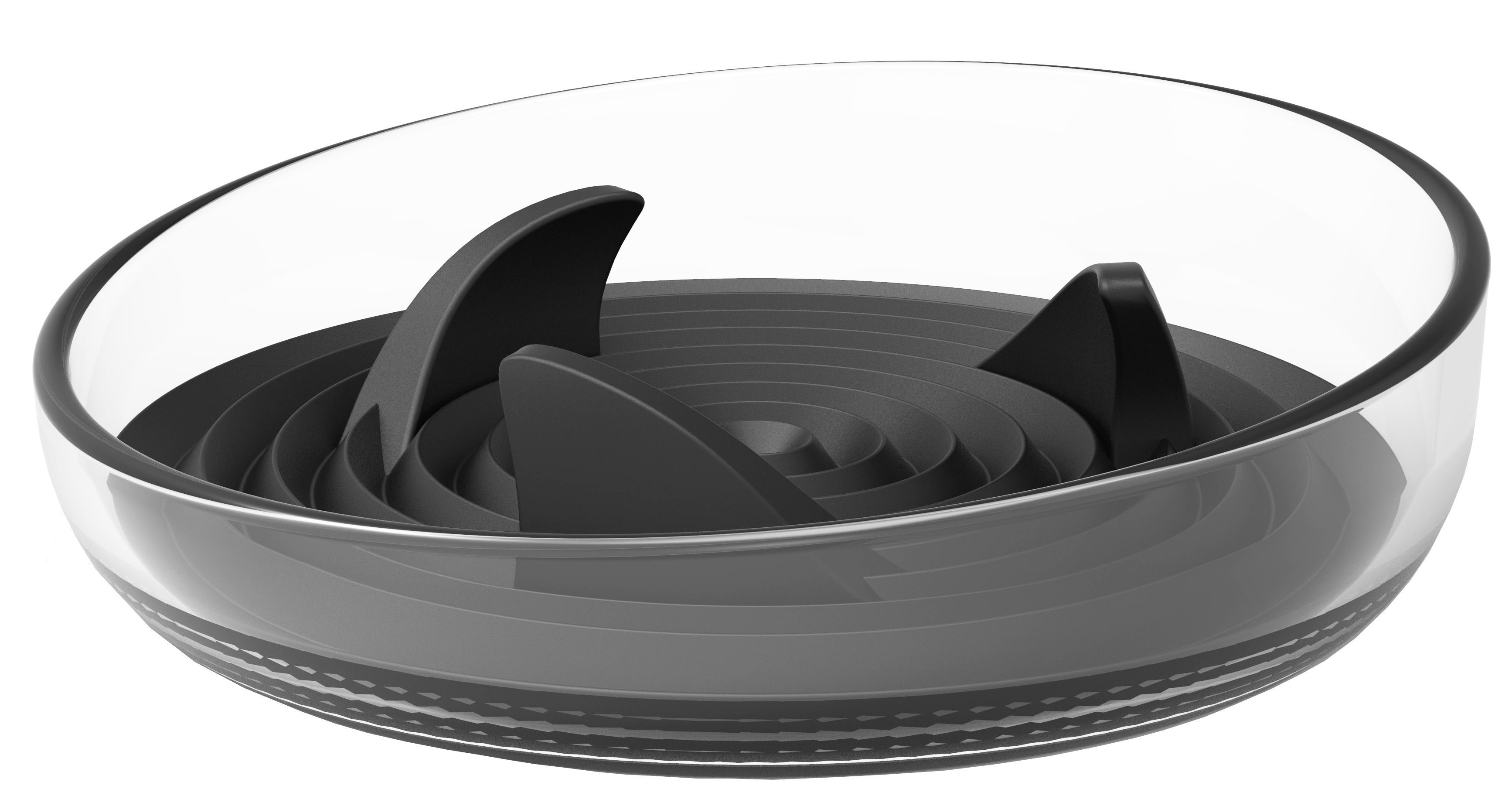 Modern Slow Feeder Bowl with Removable Silicone Insert