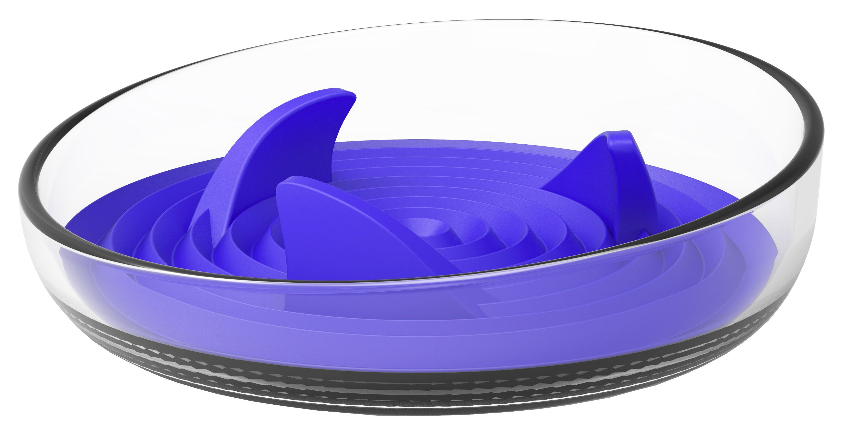 Modern Slow Feeder Bowl with Removable Silicone Insert