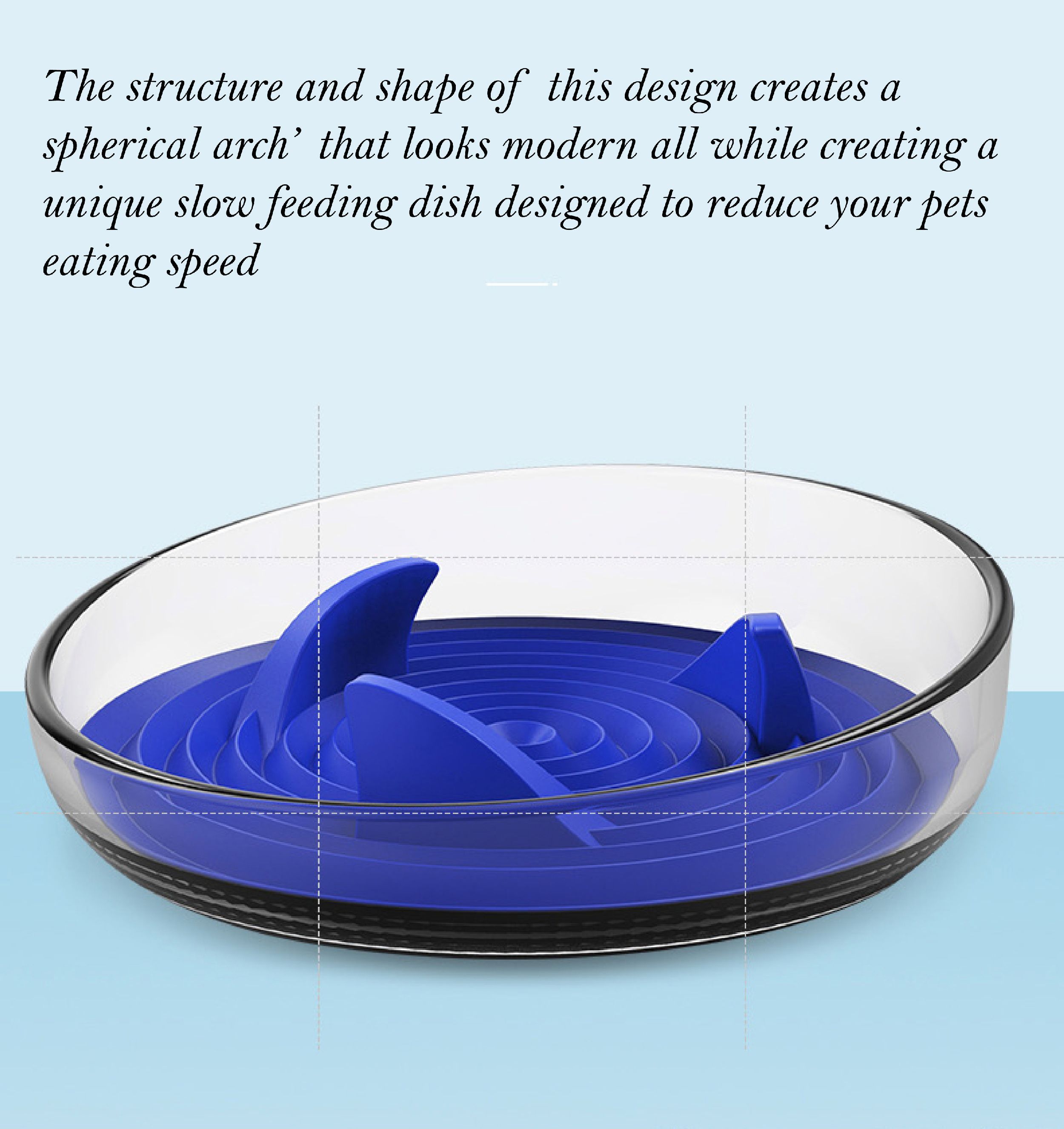Modern Slow Feeder Bowl with Removable Silicone Insert