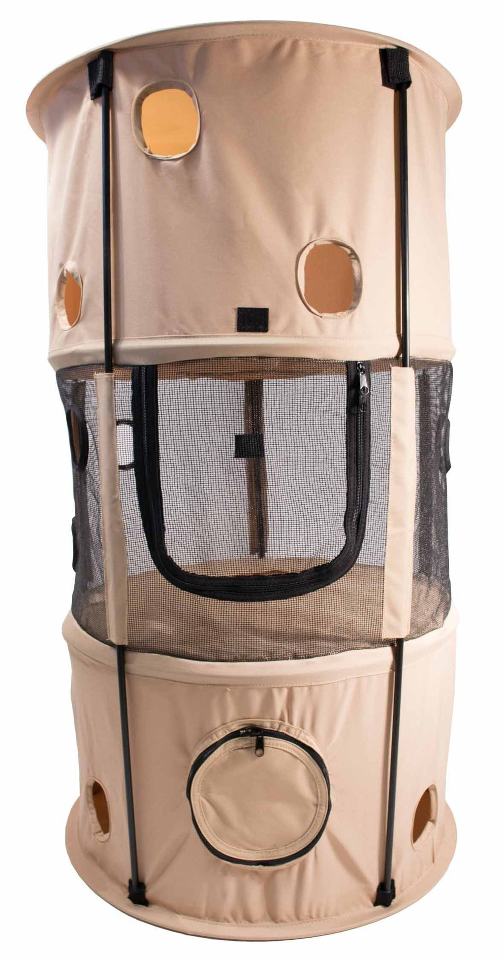 Climbertree Collapsible Travel Cat House, Two-Level Design