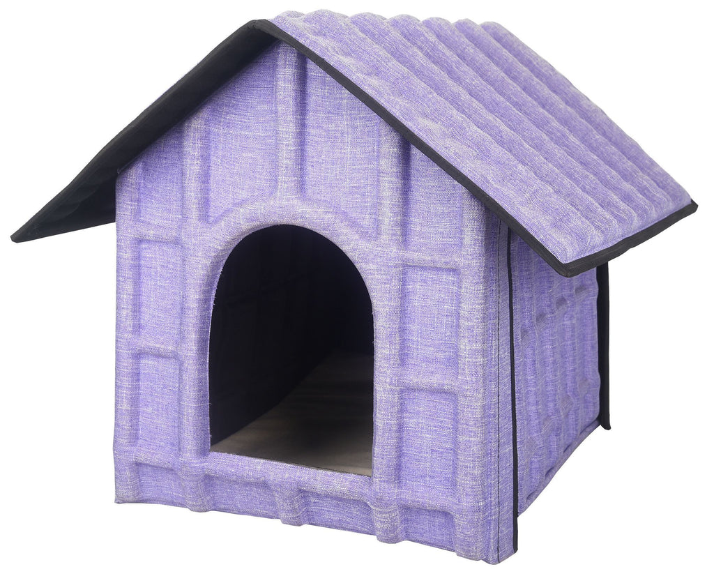 Folding Travel Pet House with Washable Mat, 18.5" x 13.4" x 16.1"