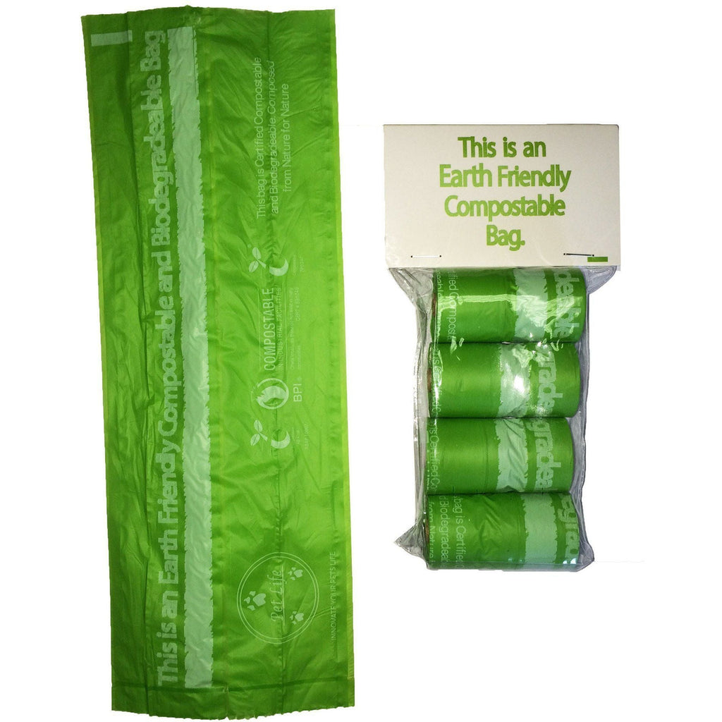 Compostable Dog Waste Bags with Dispenser – 2 Rolls (30 Bags)