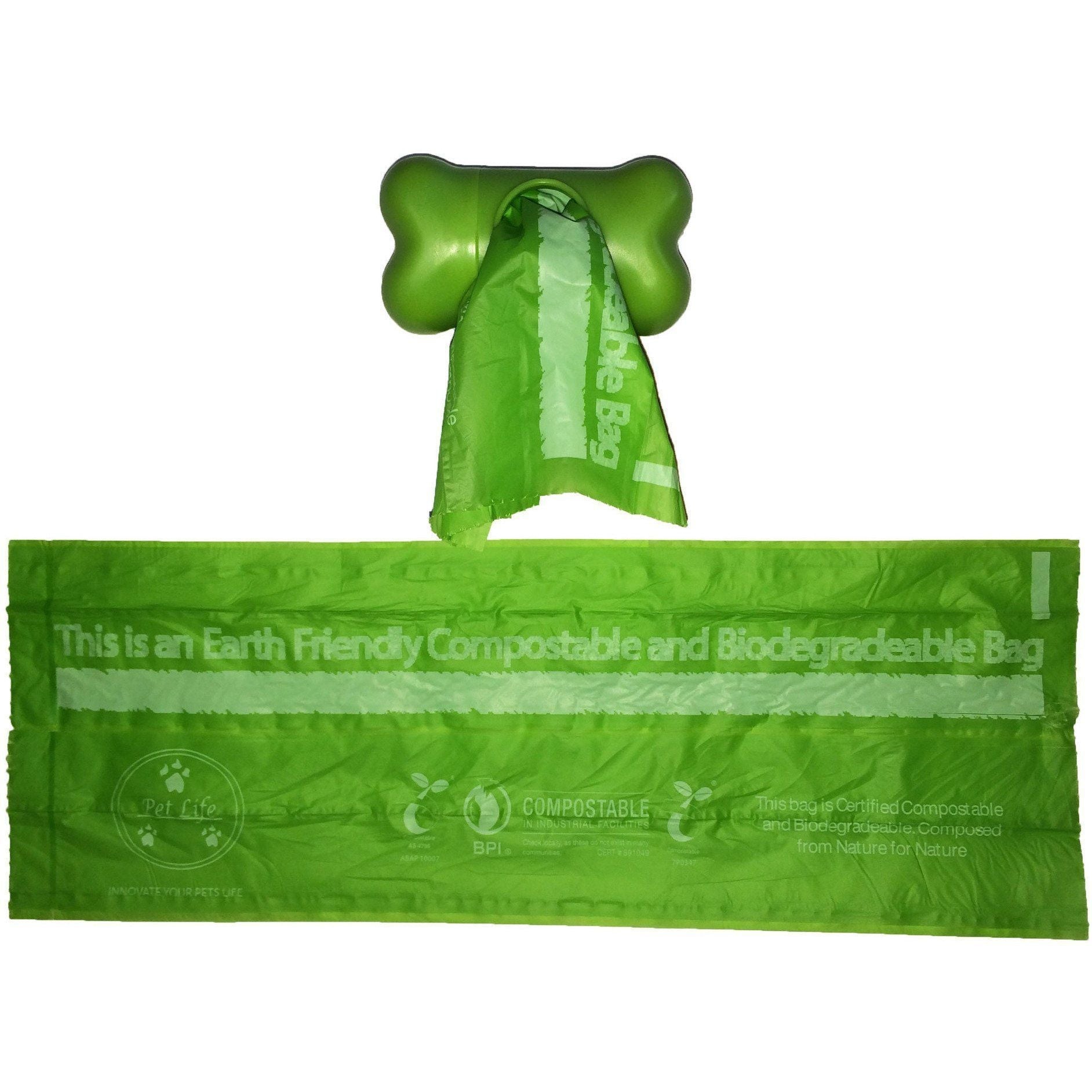 Compostable Dog Waste Bags with Dispenser – 2 Rolls (30 Bags)