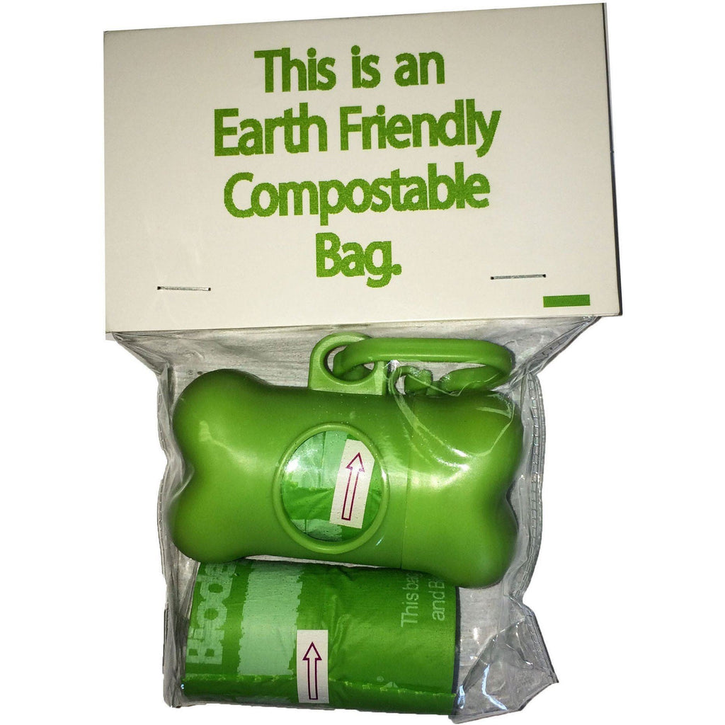 Compostable Dog Waste Bags with Dispenser – 2 Rolls (30 Bags)