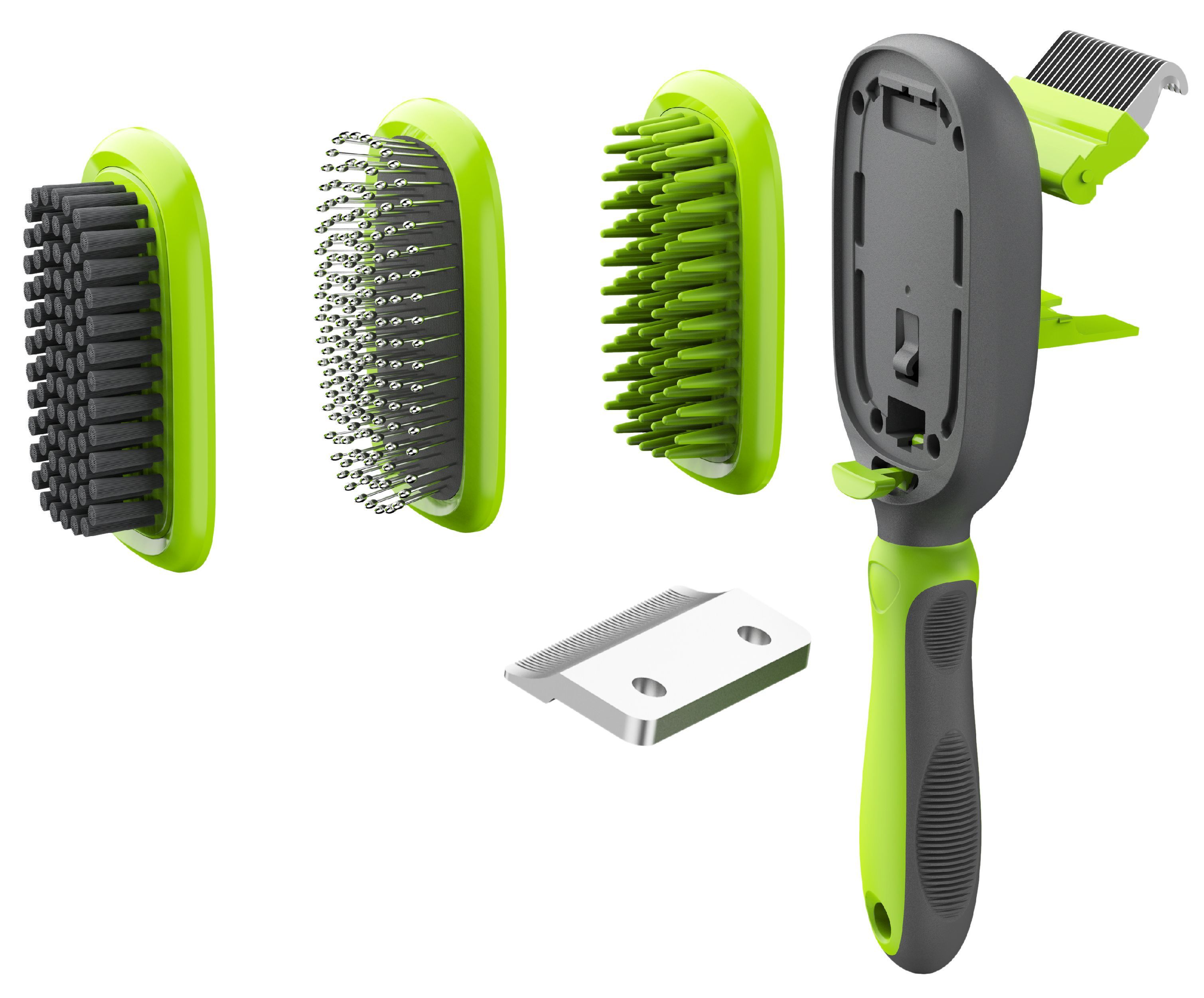 5-in-1 Interchangeable Grooming Tool for Dogs and Cats