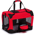 Deluxe Folding Soft Dog Crate with Travel Bowl and Tray