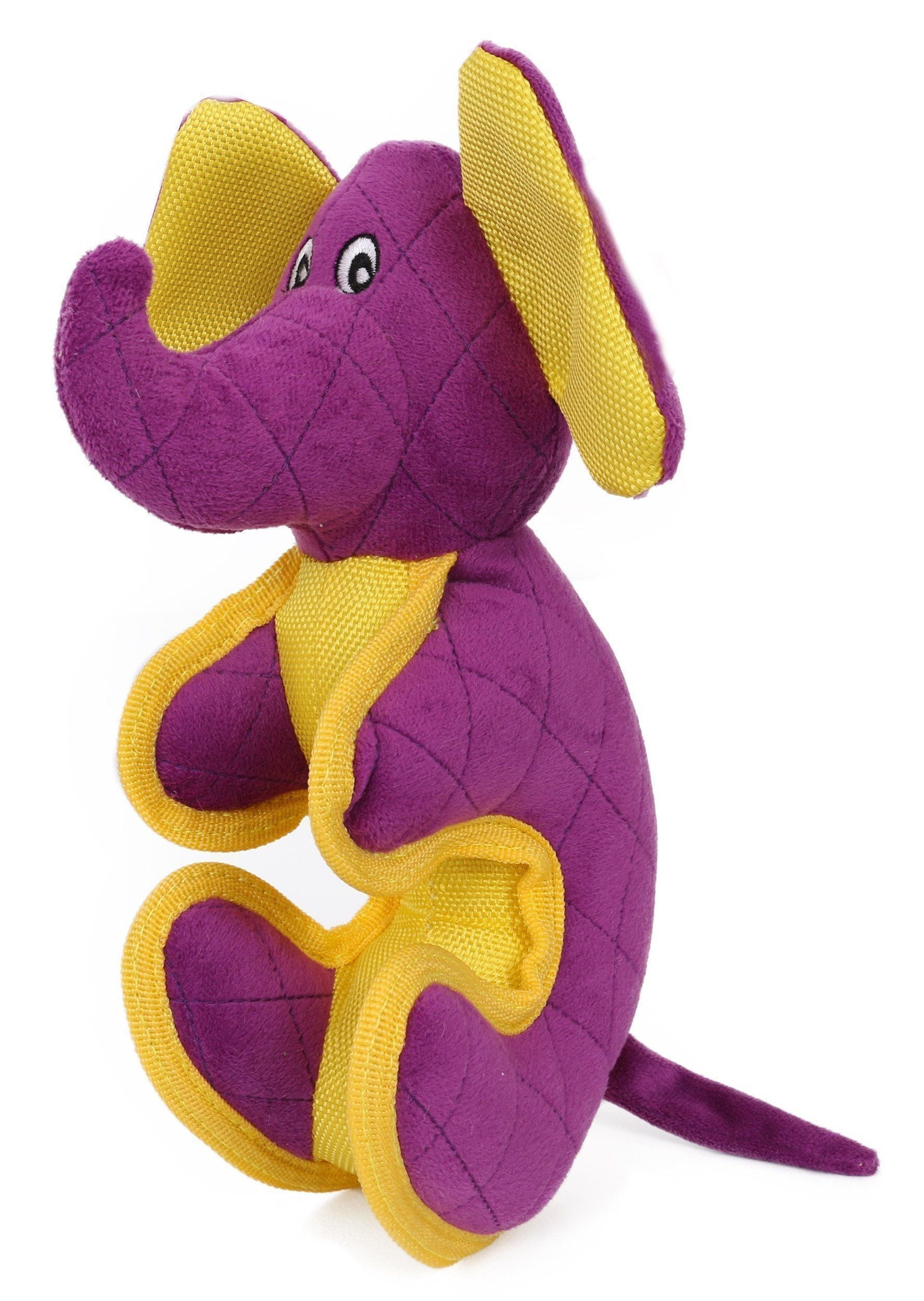 Dino-Funimal Quilted Nylon Plush Squeaker Dog Toy, 9"