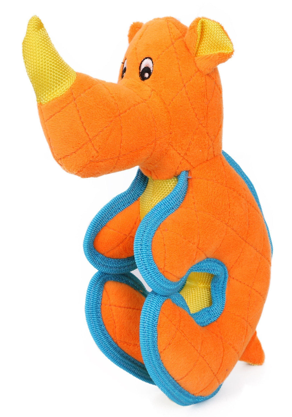 Dino-Funimal Quilted Nylon Plush Squeaker Dog Toy, 9"