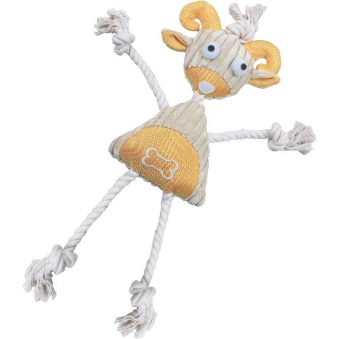 Eco-Friendly Jute and Nylon Squeaky Dog Toy